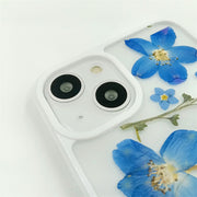 Blue Myosotis & Delphinium | with Lanyard | with Magsafe | Colorful Border Case