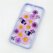 Purple Daisies | with Lanyard | with Magsafe | Colorful Border Case