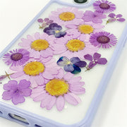 Purple Daisies | with Lanyard | with Magsafe | Colorful Border Case