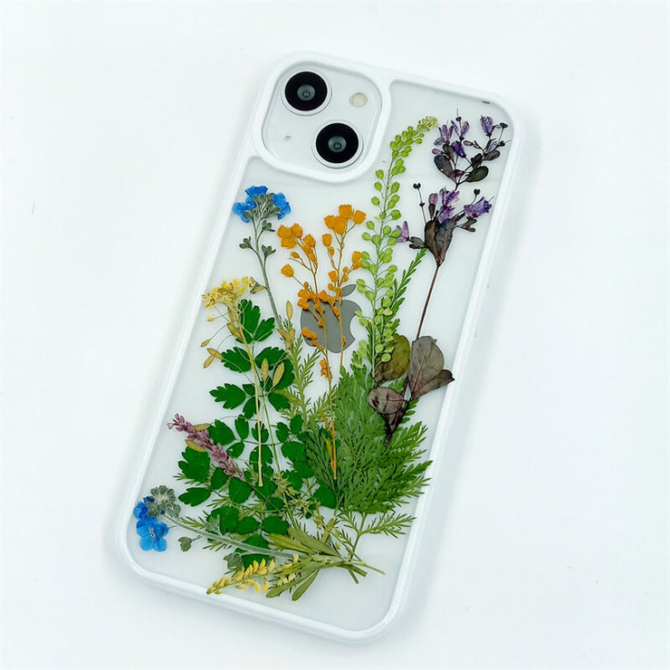 Myosotis & Thalictrum | Weeds Series | with Lanyard | with Magsafe | Colorful Border Case