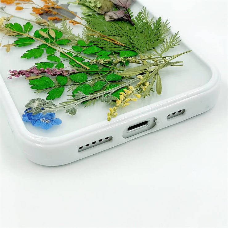 Myosotis & Thalictrum | Weeds Series | with Lanyard | with Magsafe | Colorful Border Case