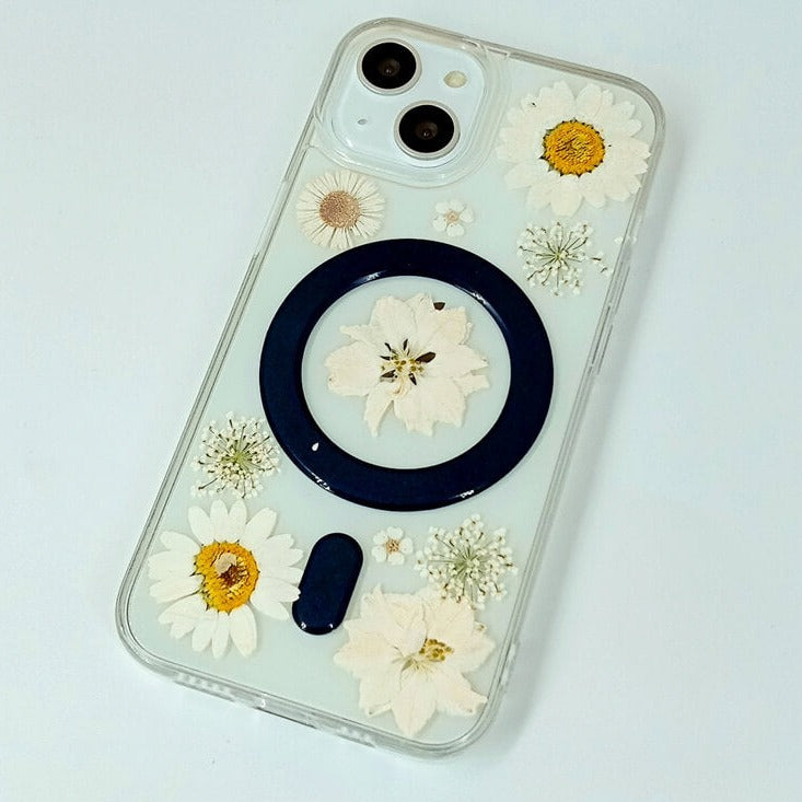 Daisy & Lace Flower | Built-in Magnets | with MagSafe