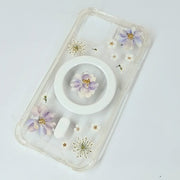 Purple Delphinium Lace Flower | Bumper Case | with Built-in Magnets | MagSafe