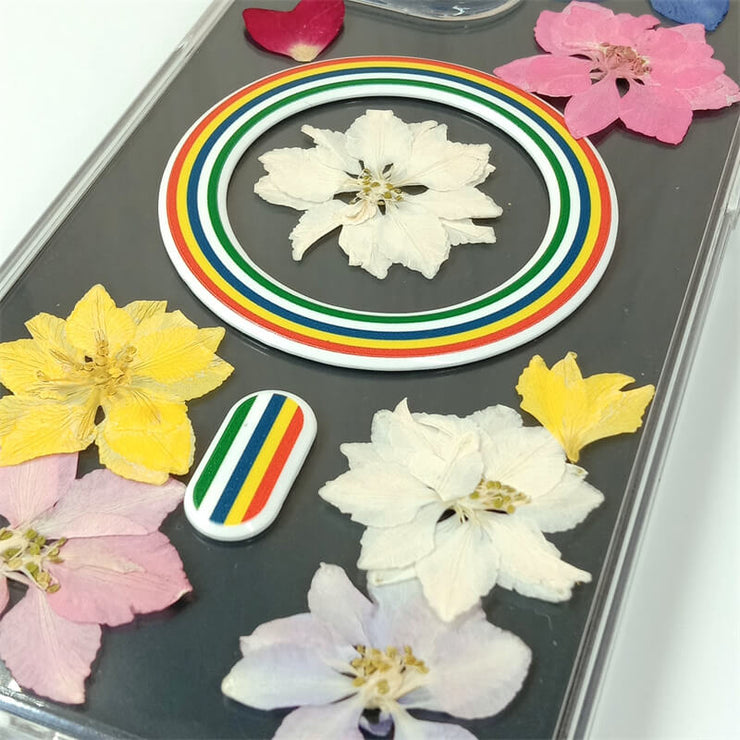 Colorful Delphinium | with Built-in Magnets | MagSafe | with Camera Lens Protection