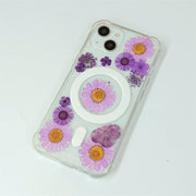 Purple Daisy | Bumper Case | with Built-in Magnets | MagSafe