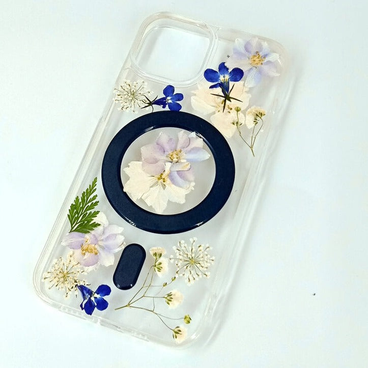 Gypsophila & Delphinium | Built-in Magnets | with MagSafe