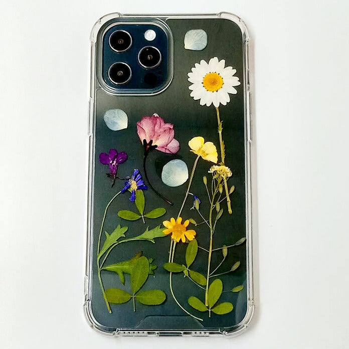 Lobelia Erinus | Clear Bumper Phone Case | Optional Magnetic Ring