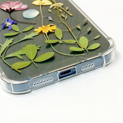 Lobelia Erinus | Clear Bumper Phone Case | Optional Magnetic Ring