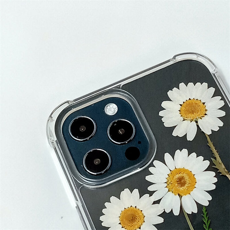 Three Daisies | Clear Bumper Phone Case | Optional Magnetic Ring