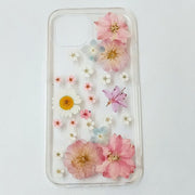 Pink Hydrangea Small Flowers | Clear, Bumper, Border Phone Case | Apple Samsung Google