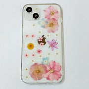 Pink Hydrangea Small Flowers | Clear, Bumper, Border Phone Case | Apple Samsung Google