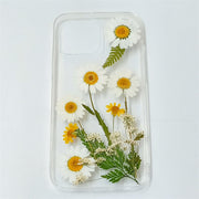 White Daisies | Clear, Bumper, Border Phone Case | Apple Samsung Google