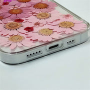 Gradient Pink Daisies | Clear, Bumper, Border Phone Case | Apple Samsung Google