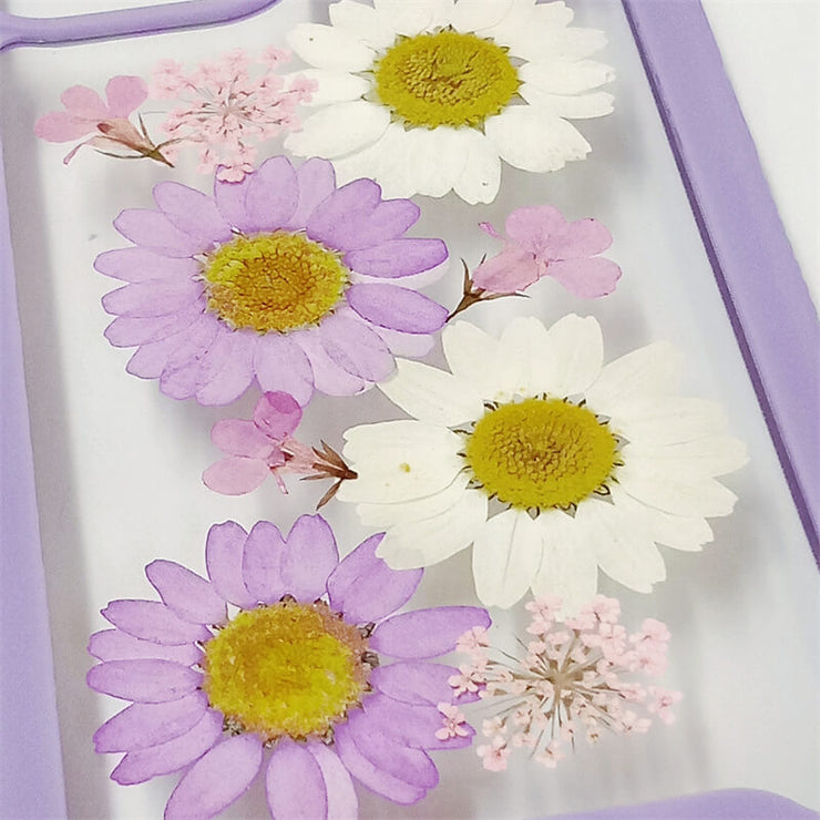 Purple & White Daisy | 2 in 1 Full Protection Case | Apple Samsung Google