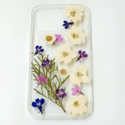 White Delphinium | Clear, Bumper, Border Phone Case | Apple Samsung Google