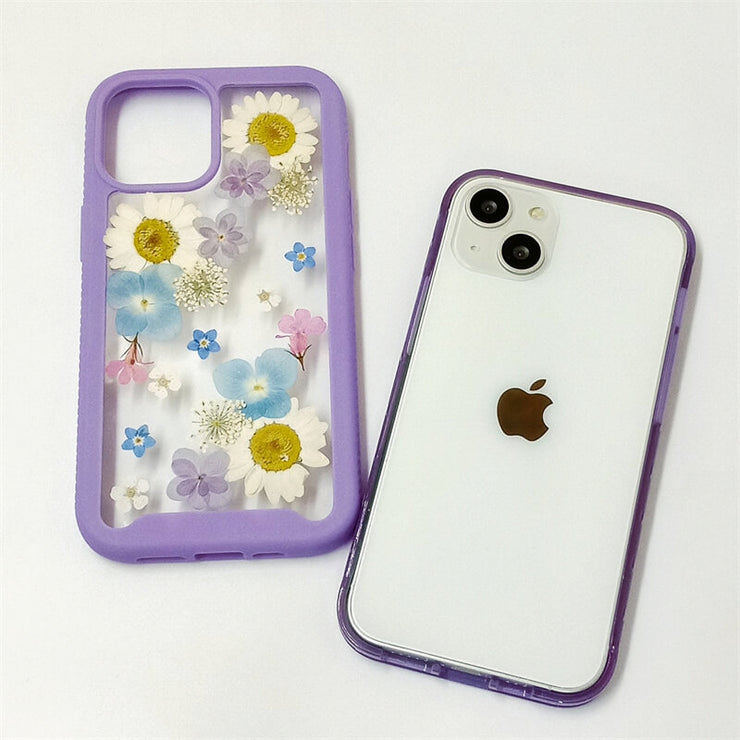 Hydrangea & Daisy | 2 in 1 Full Protection Case | Apple Samsung Google