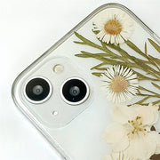 White Delphinium | Clear, Bumper, Border Phone Case | Apple Samsung Google