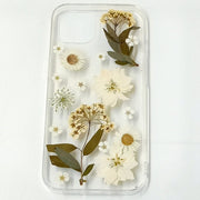 White Delphinium Lace Flowers | Clear, Bumper, Border Phone Case | Apple Samsung Google