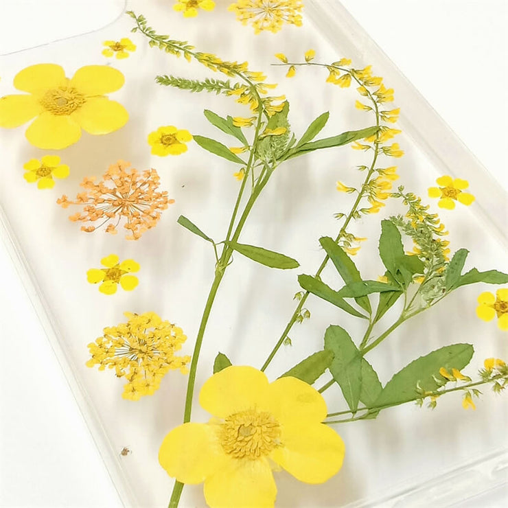 Yellow Daisies | Clear, Bumper, Border Phone Case | Apple Samsung Google