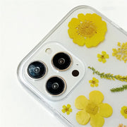 Yellow Daisies | Clear, Bumper, Border Phone Case | Apple Samsung Google