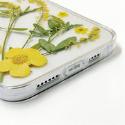 Yellow Daisies | Clear, Bumper, Border Phone Case | Apple Samsung Google