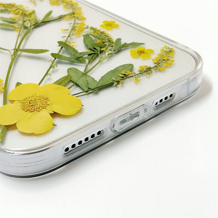 Yellow Daisies | Clear, Bumper, Border Phone Case | Apple Samsung Google