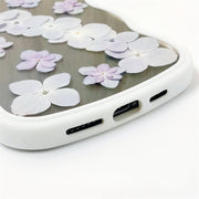 Light Purple Hydrangea | Waves Case | Bumper Border Case | iPhone 12/13/14 Phone Case