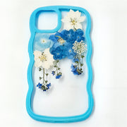 Blue "Curtain" | Waves Case | Bumper Border Case | iPhone 12/13/14 Phone Case