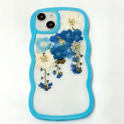 Blue "Curtain" | Waves Case | Bumper Border Case | iPhone 12/13/14 Phone Case