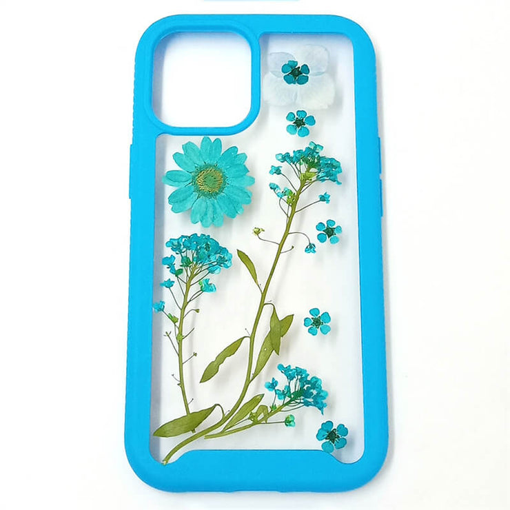 Blue Daisy Hydrangea Sorbaria Sorbifolia | 2 in 1 Full Protection Case | Apple Samsung Google