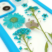 Blue Daisy Hydrangea Sorbaria Sorbifolia | 2 in 1 Full Protection Case | Apple Samsung Google