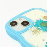 Blue Daisy White Hydrangea | Waves Case | Bumper Border Case | iPhone 14/13/12 Phone Case