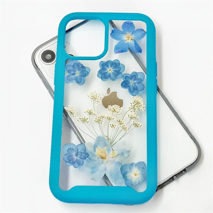 Delphinium Hydrangea Lace Flower | 2 in 1 Full Protection Case | Apple Samsung Google