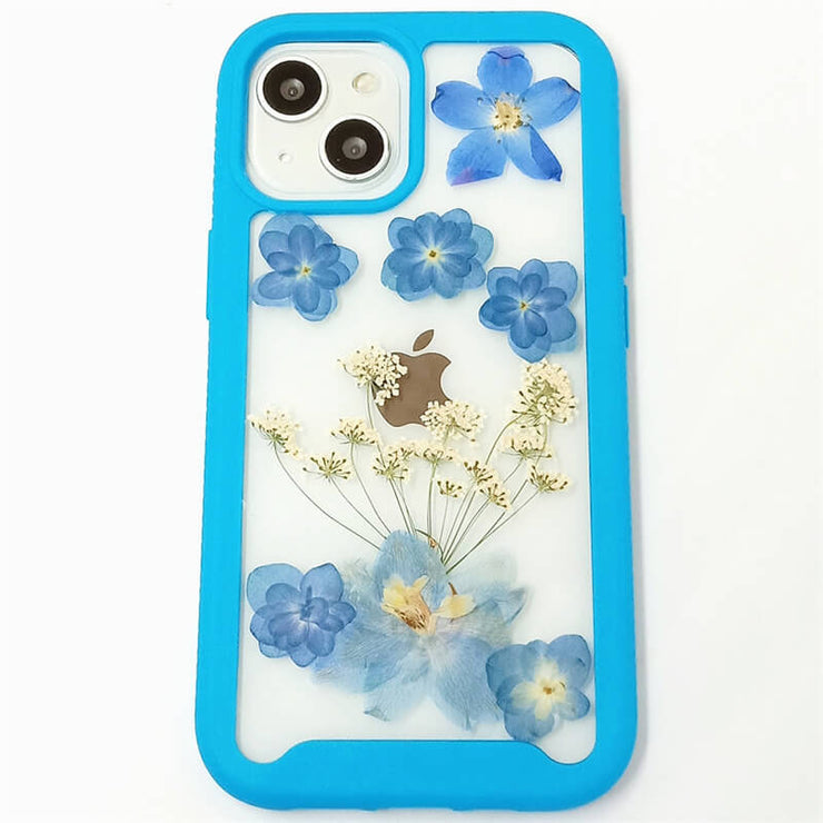 Delphinium Hydrangea Lace Flower | 2 in 1 Full Protection Case | Apple Samsung Google