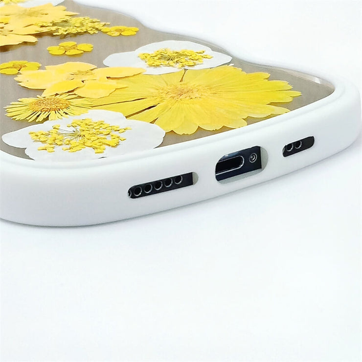 Yellow Delphinium Cosmos | Waves Case | Bumper Border Case | iPhone 14/13/12 Phone Case