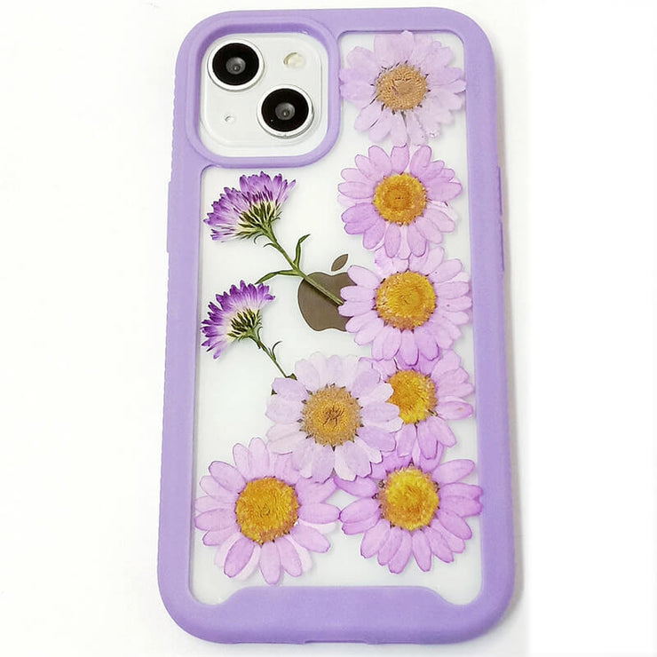 Purple Daisy & Forget Me Not | 2 in 1 Full Protection Case | Apple Samsung Google