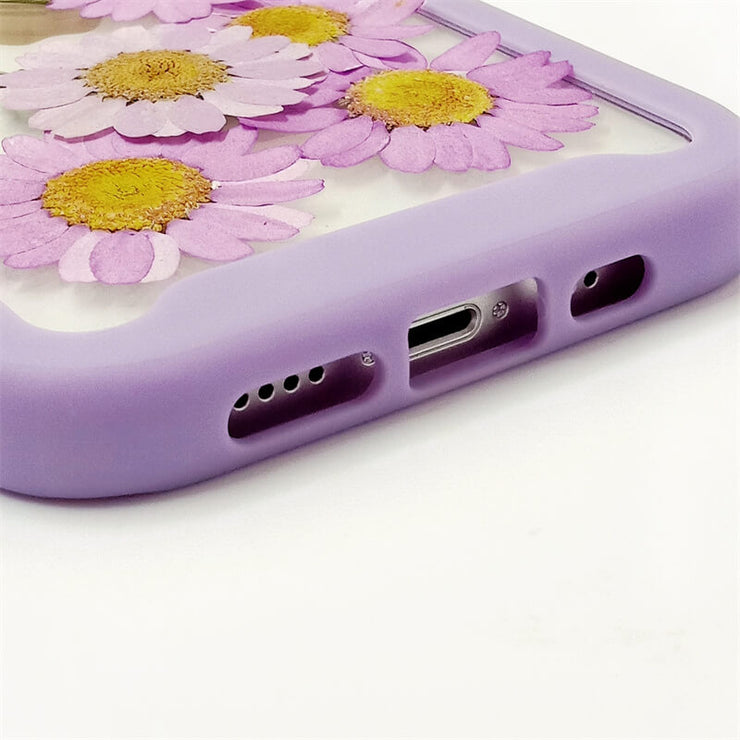 Purple Daisy & Forget Me Not | 2 in 1 Full Protection Case | Apple Samsung Google