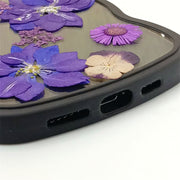 Purple Delphinium Hydrangea | Waves Case | Bumper Border Case | iPhone 14/13/12 Phone Case