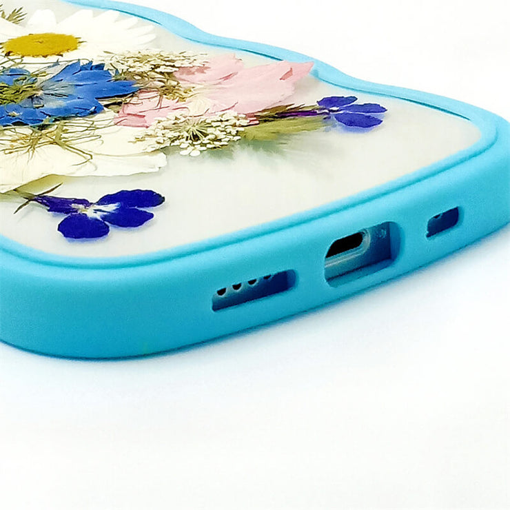 Colorful Delphinium | Waves Case | Bumper Border Case | iPhone 14/13/12 Phone Case