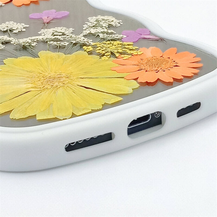 Yellow Orange Calendula Daisy | Waves Case | Bumper Border Case | iPhone 14/13/12 Phone Case