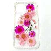 Purple Pink Daisies | Clear Bumper Phone Case | Optional Magnetic Ring