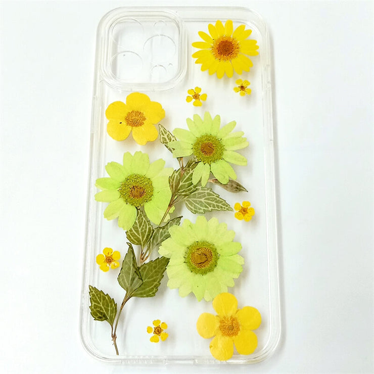 Green & Yellow Daisies | with Camera Lens Protection