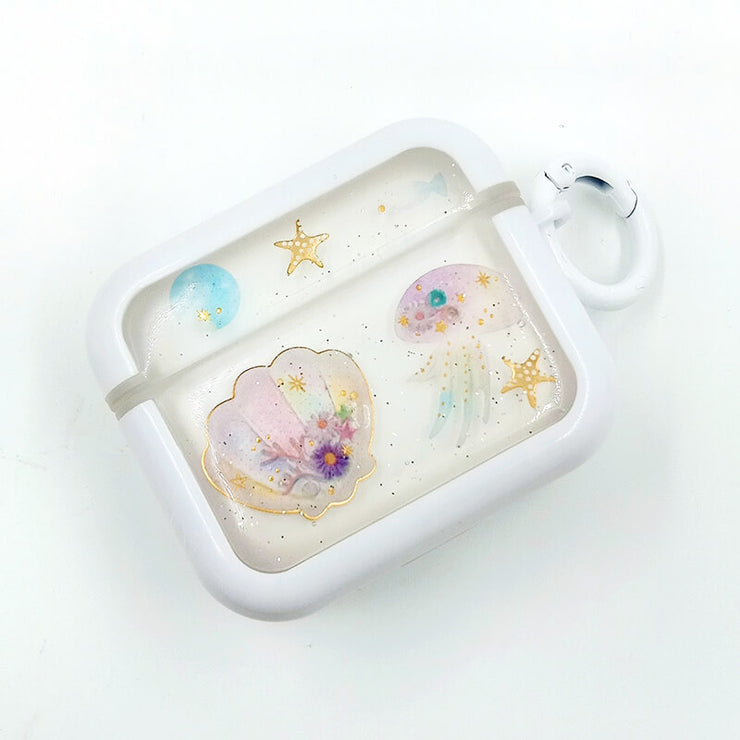 Stars Dolphin | Seashell | Jellyfish | Resin | Case for AirPods