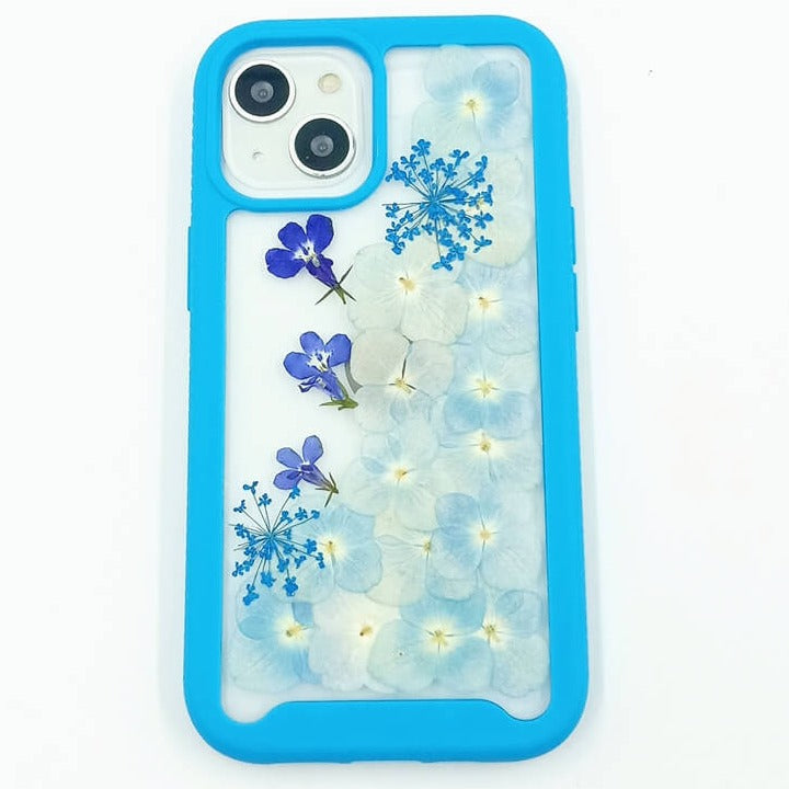 Blue Hydrangea Sorbaria Sorbifolia | 2 in 1 Full Protection Case | Apple Samsung Google