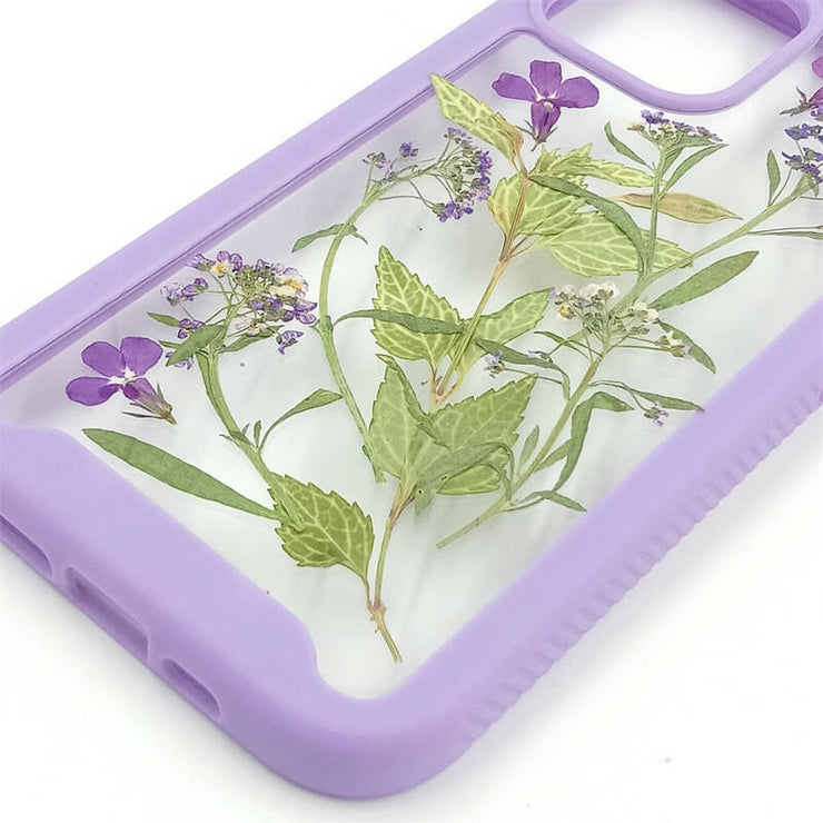 Purple Lobelia Erinus | 2 in 1 Full Protection Case | Apple Samsung Google