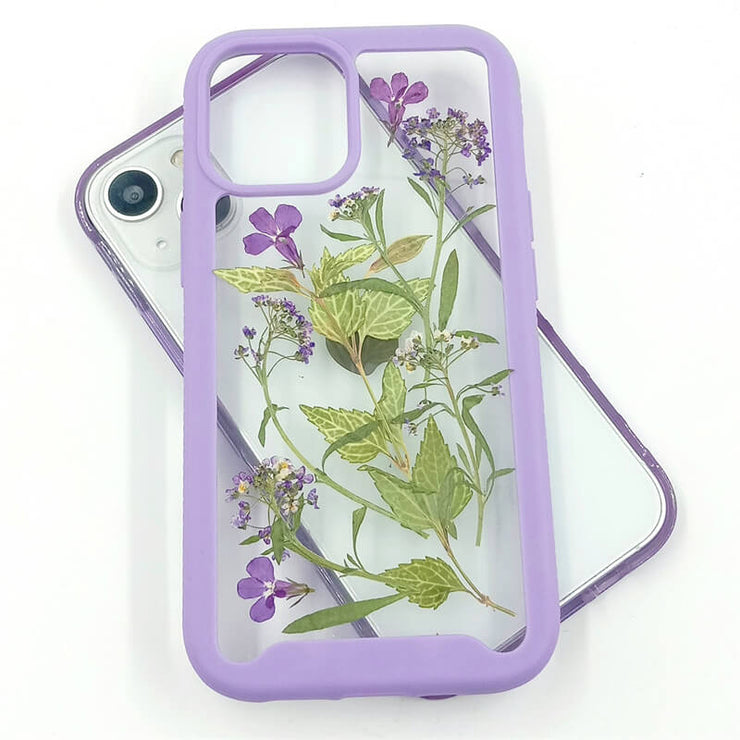 Purple Lobelia Erinus | 2 in 1 Full Protection Case | Apple Samsung Google