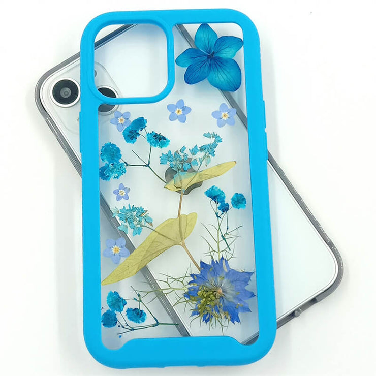 Blue Hydrangea Gypsophila | 2 in 1 Full Protection Case | Apple Samsung Google