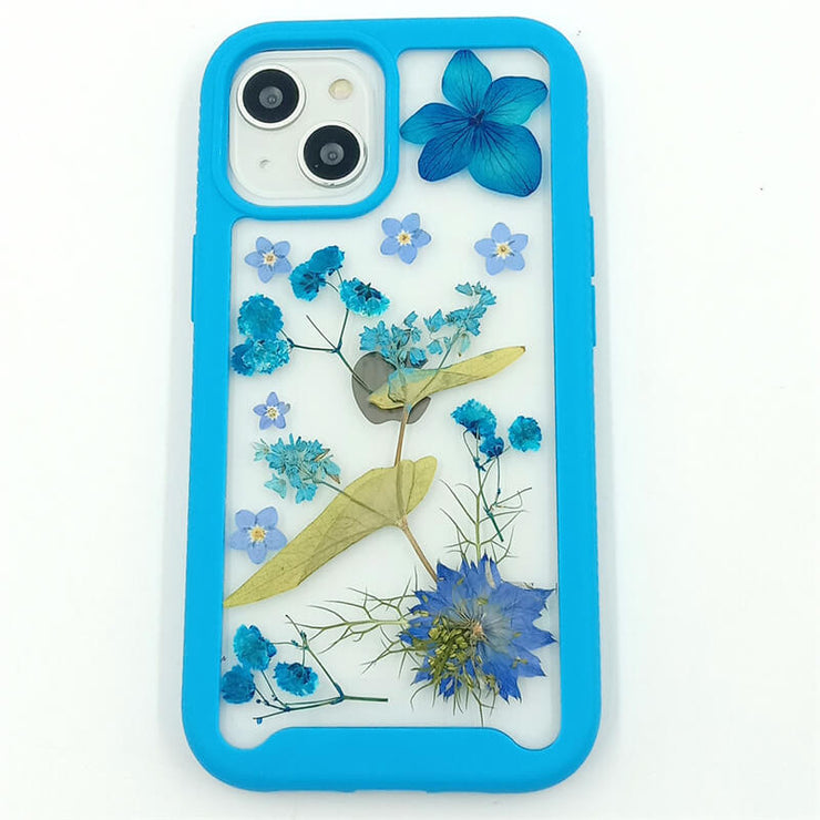 Blue Hydrangea Gypsophila | 2 in 1 Full Protection Case | Apple Samsung Google