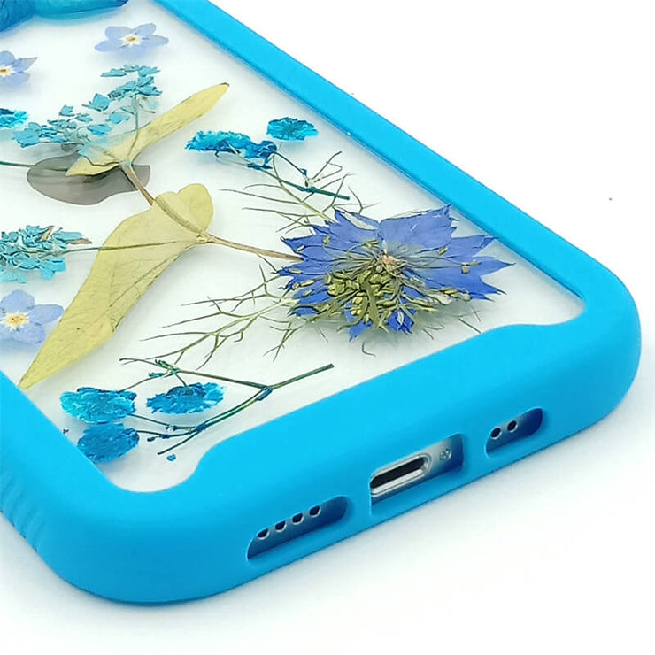 Blue Hydrangea Gypsophila | 2 in 1 Full Protection Case | Apple Samsung Google