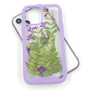 Lobelia Erinus & Green Leaf | 2 in 1 Full Protection Case | Apple Samsung Google